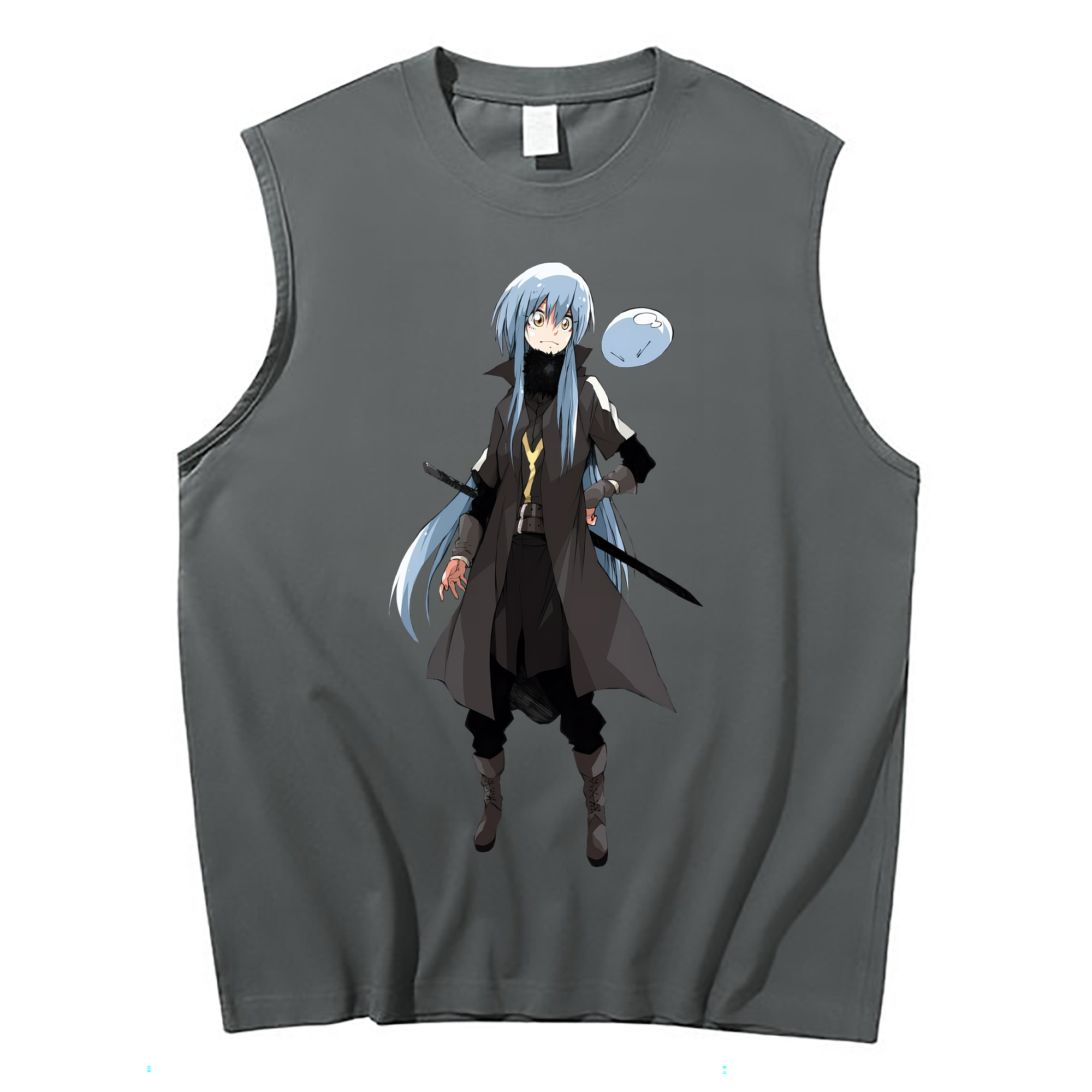 （画像用） 転スラ Regarding Reincarnated to Slime コットン100％タンクトップ（フロントプリント）